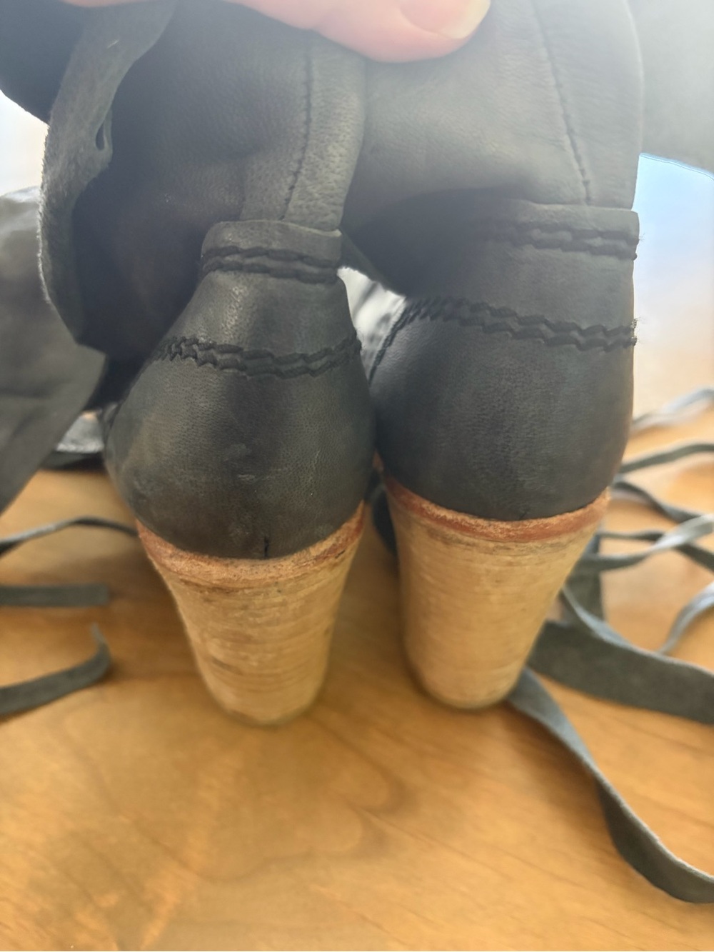 Free People Seven Wonders Wrap-tie Booties Euro 41 - Picture 8 of 9